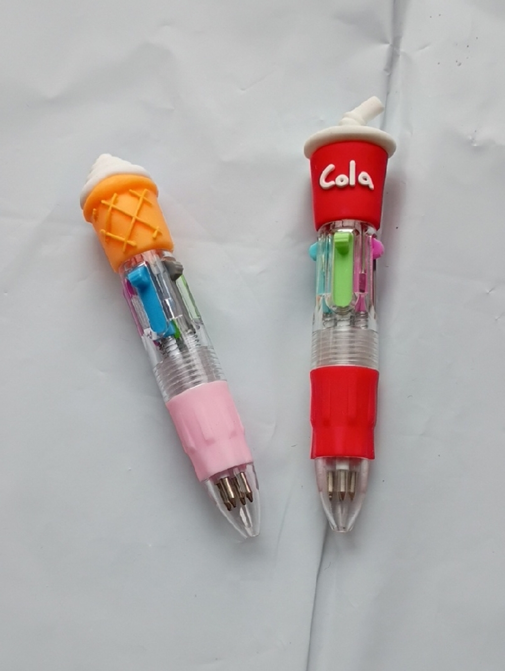 Novelty Multi-Color Ice Cream & Cola 4-In-1 Multi-Pen Set - Multi Color Ink Pens